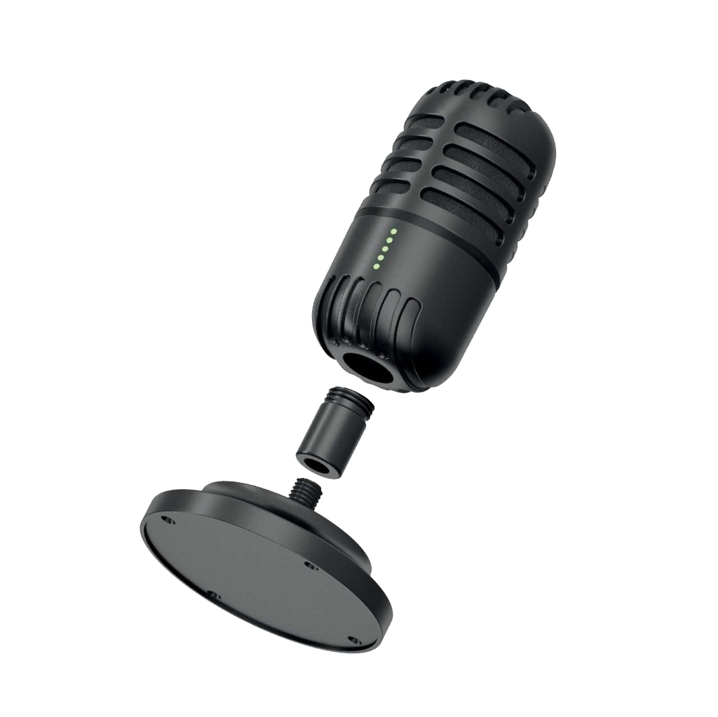 Porodo Gaming Basic Cardioid Microphone with Fixed Stand – Black