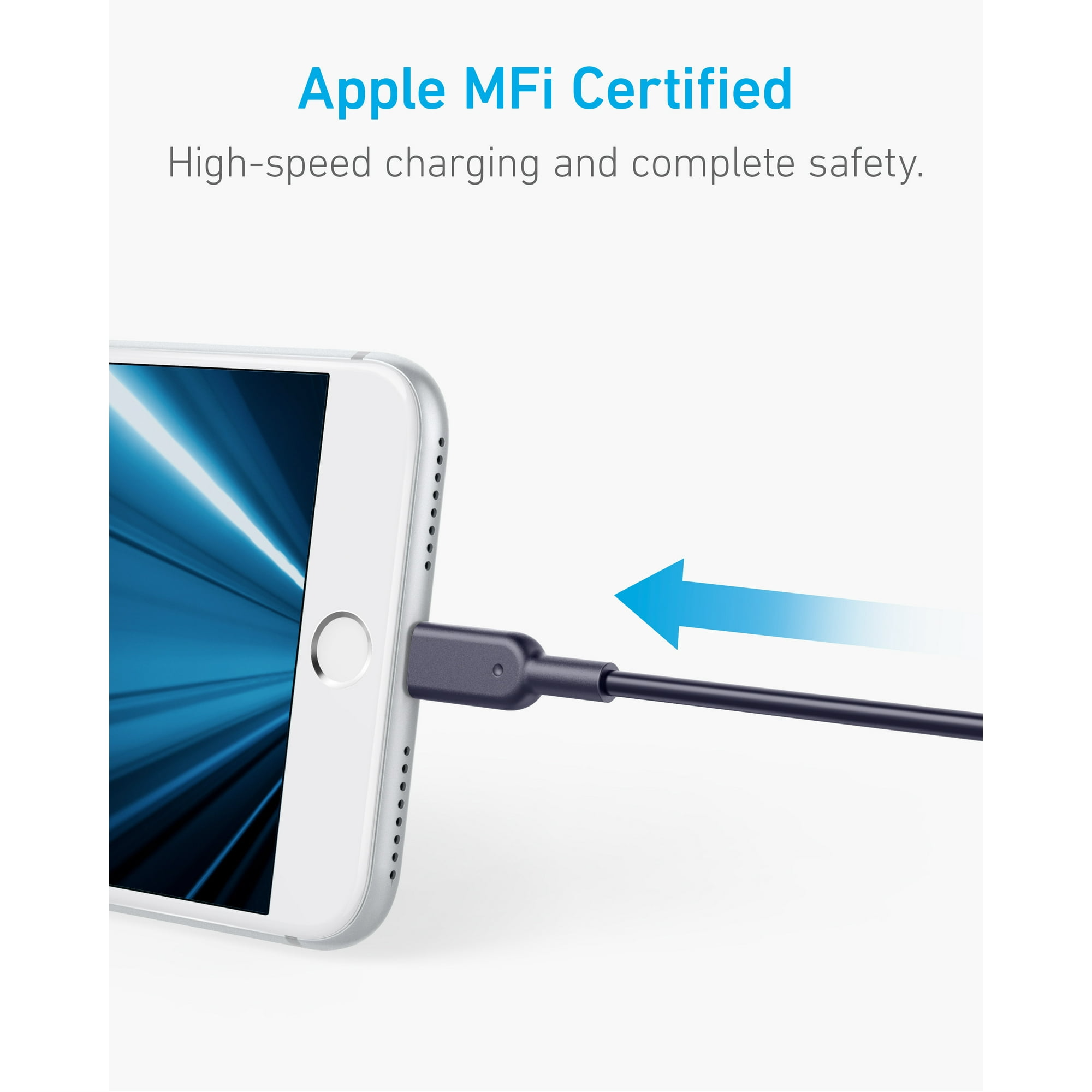 Anker iPhone 1m leather charging cable